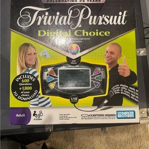 Hasbro Trivial Pursuit Digital Choice Game - Black and Multicolor